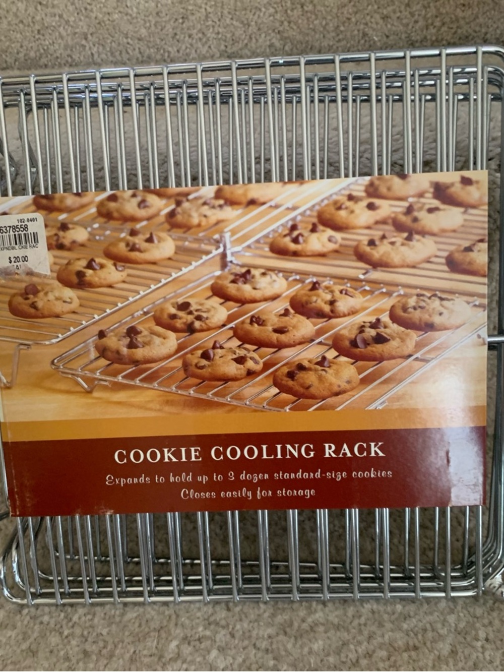 Williams Sonoma Cookie Cooling Rack - Chrome Wire Cooling Rack (Silver) New